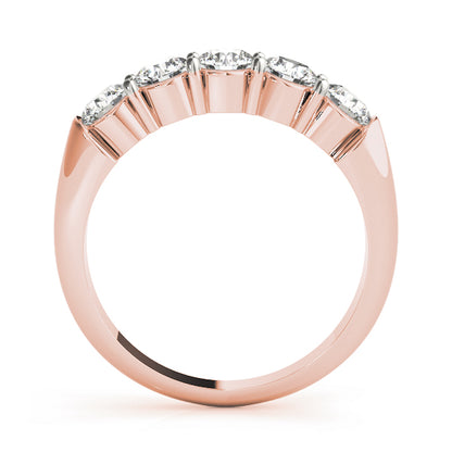0.25Ct - 1.00Ct Lab-Grown Round Diamond Graduated Bar Style Setting 5-Stone Diamond Ring, DE Color VVS Clarity