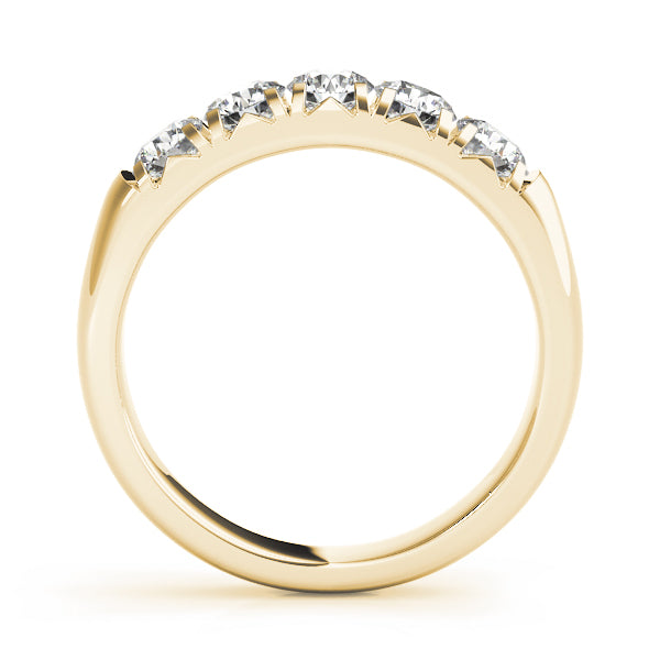 0.25Ct - 1.50Ct Lab-Grown Round Diamond Flush Prong Setting with Channel Inspired Illusion 5-Stone Diamond Ring, DE Color VVS Clarity