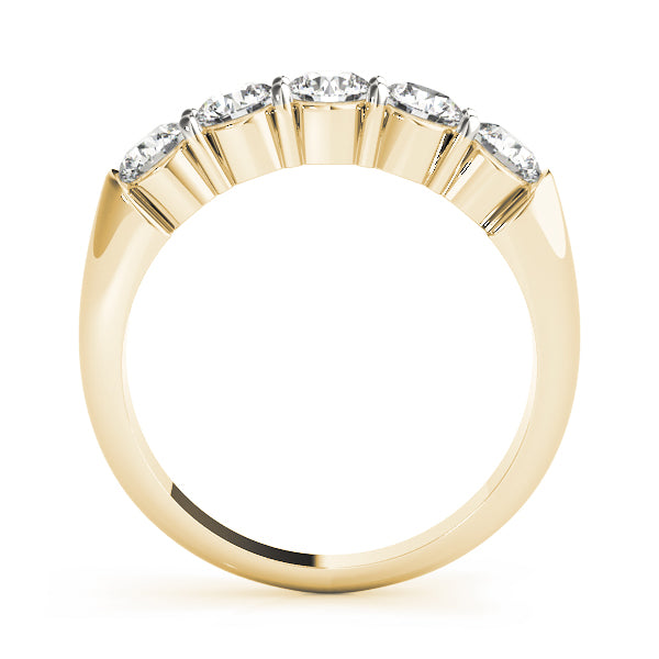 0.25Ct - 1.00Ct Lab-Grown Round Diamond Graduated Bar Style Setting 5-Stone Diamond Ring, DE Color VVS Clarity