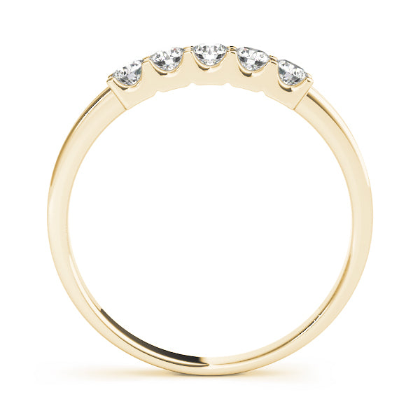 0.20Ct - 1.65Ct Lab-Grown Round Diamond Shared Prong Setting 5-Stone Diamond Ring, DE Color VVS Clarity