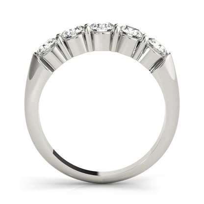 0.25Ct - 1.00Ct Lab-Grown Round Diamond Graduated Bar Style Setting 5-Stone Diamond Ring, DE Color VVS Clarity