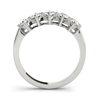 0.75ct Lab-Grown Round Diamond 5-Stone Modern Shared Prong Setting Diamond Ring, DE Color VVS Clarity