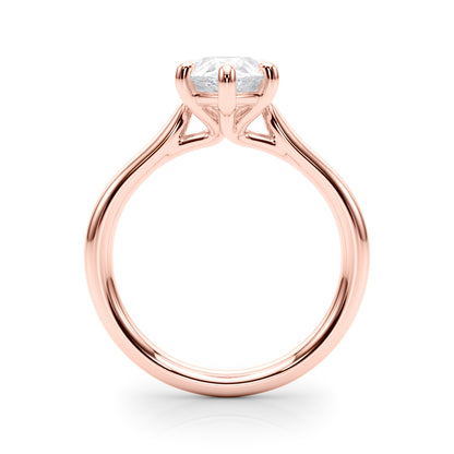 IGI Lab-Grown Pear Diamond Five Prong Solitaire Engagement Ring, D Color VVS Clarity