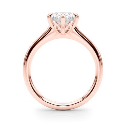 IGI Lab-Grown Oval Diamond 6 Prong Solitaire Engagement Ring, D Color VVS Clarity