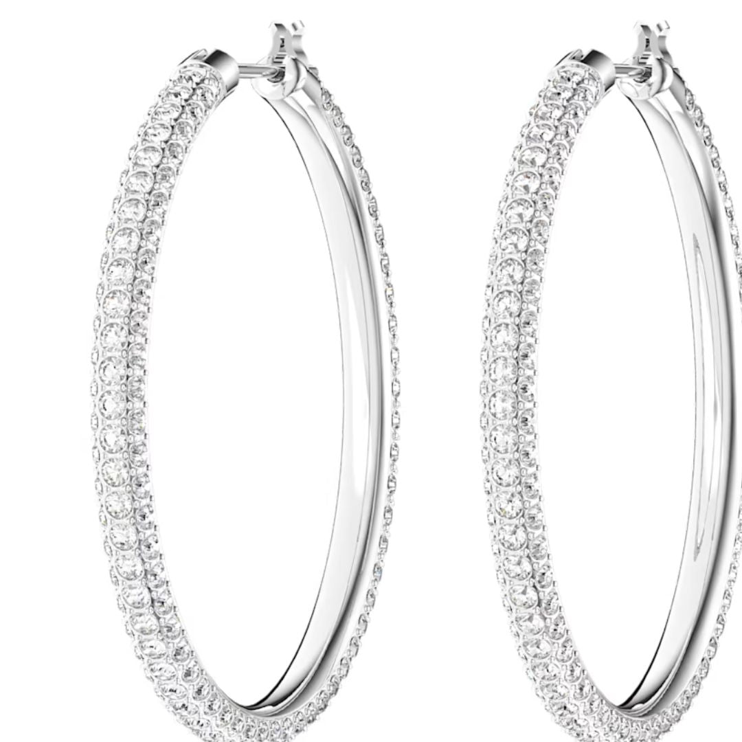 0.08 Ct Lab Grown Diamond Huggie Hoop Earrings Sterling Silver