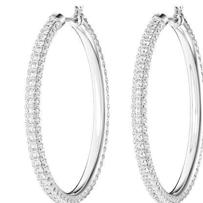 0.08 Ct Lab Grown Diamond Huggie Hoop Earrings Sterling Silver