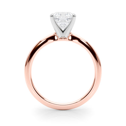 IGI Lab-Grown Cushion Diamond Four Prong Solitaire Engagement Ring, D Color VVS Clarity