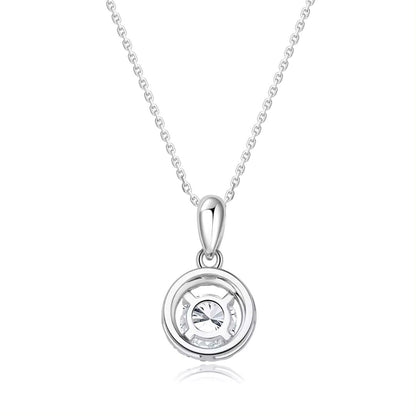 0.25Ct Round Solitaire Lab Grown Diamond Prong Set Halo Pendant in Gold