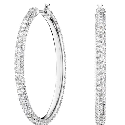 0.08 Ct Lab Grown Diamond Huggie Hoop Earrings Sterling Silver