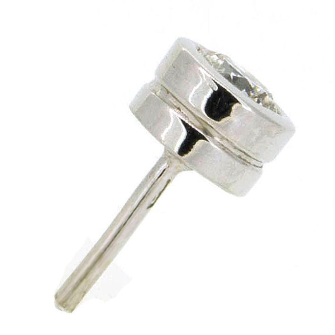0.20Ct Lab Grown Diamond Bezel Set Solitaire Studs Earrings in Gold