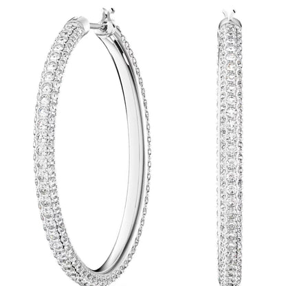 0.25Ct G/VS Clarity Lab Grown Diamond Hoop Earrings in Silver