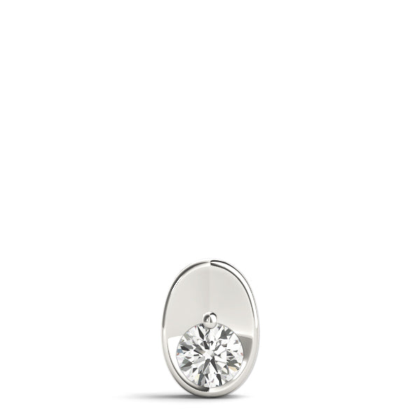 0.20 Ct To 2.00 Ct Classic Round Diamond Oval Necklace