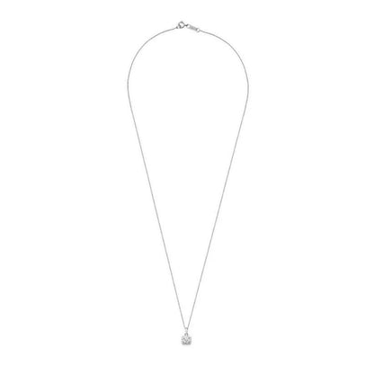 1.38Ct Round Lab Grown Diamond Cushion Cut Pendant in Gold