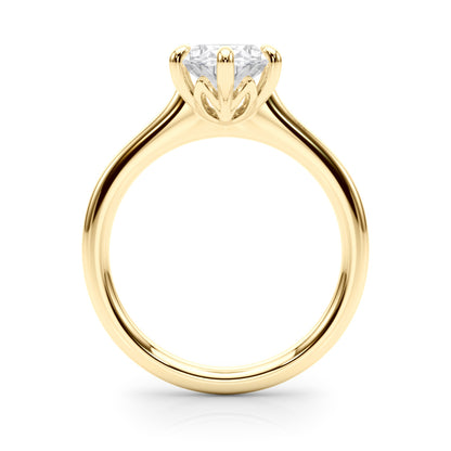 IGI Lab-Grown Oval Diamond 6 Prong Solitaire Engagement Ring, D Color VVS Clarity