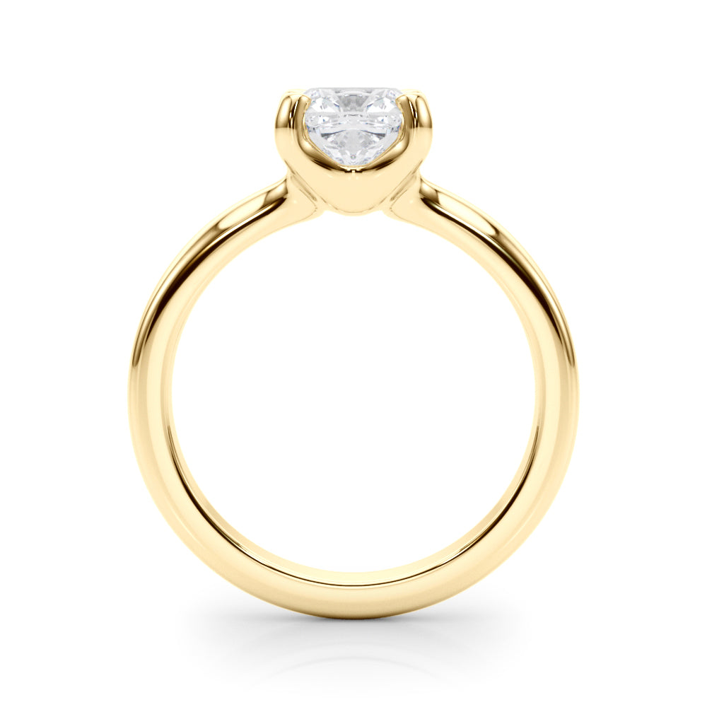 IGI Lab-Grown Cushion Diamond 4 Prong Solitaire Engagement Ring, D Color VVS Clarity