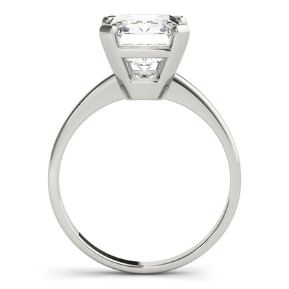 Lab-Grown Emerald Cut D-VVS Diamond Solitaire Engagement Ring. 