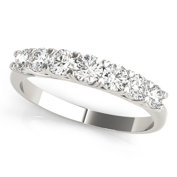 D/VVS Round Lab Grown Diamond 7 Stone Prong Set  Engagement Ring Gift for Her