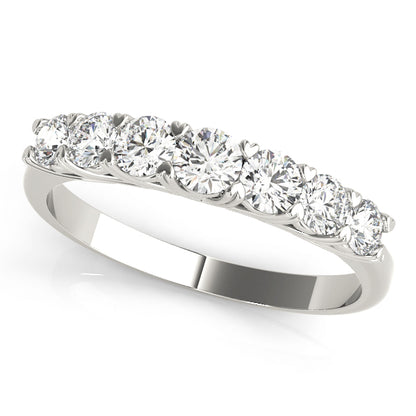 D/VVS Round Lab Grown Diamond 7 Stone Prong Set  Engagement Ring Gift for Her