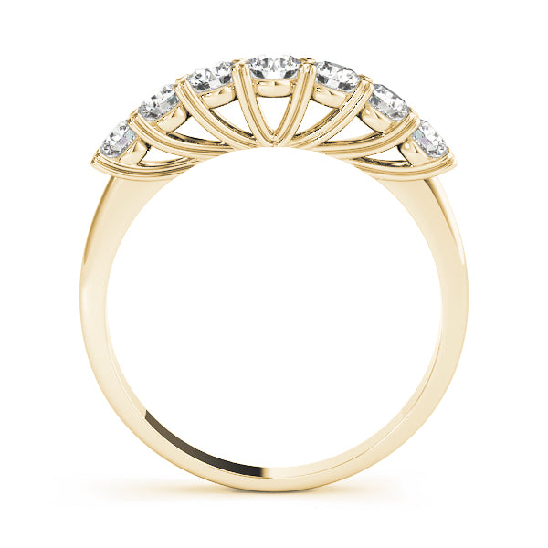 D/VVS Round Lab Grown Diamond 7 Stone Prong Set  Engagement Ring Gift for Her