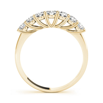 D/VVS Round Lab Grown Diamond 7 Stone Prong Set  Engagement Ring Gift for Her