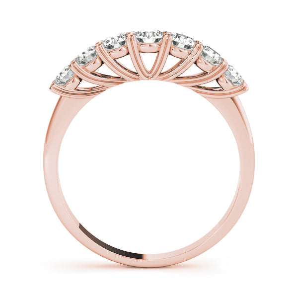 D/VVS Round Lab Grown Diamond 7 Stone Prong Set  Engagement Ring Gift for Her