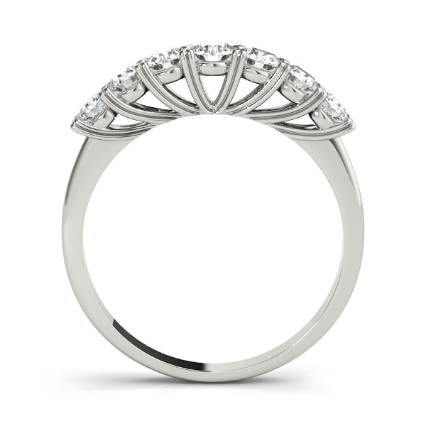 D/VVS Round Lab Grown Diamond 7 Stone Prong Set  Engagement Ring Gift for Her