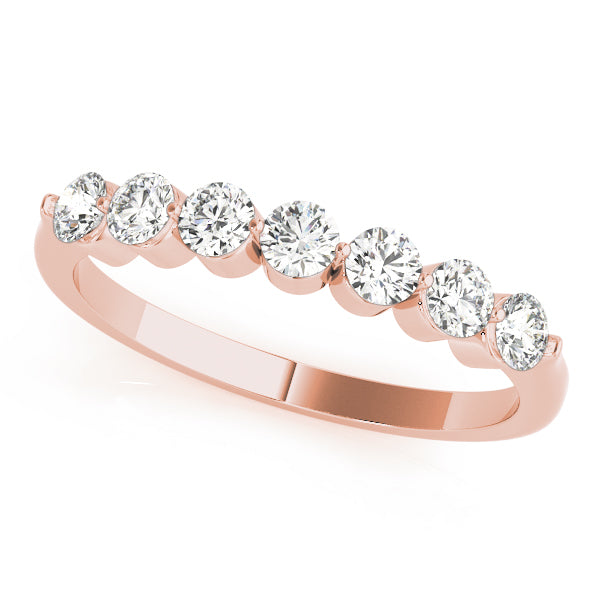 Round Lab Grown 7 Stone Diamond Engagement Ring Gift for Her, D Color VVS Clarity