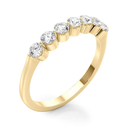 Round Lab Grown 7 Stone Diamond Engagement Ring Gift for Her, D Color VVS Clarity