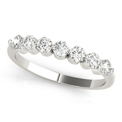Round Lab Grown 7 Stone Diamond Engagement Ring Gift for Her, D Color VVS Clarity