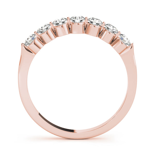 Round Lab Grown 7 Stone Diamond Engagement Ring Gift for Her, D Color VVS Clarity