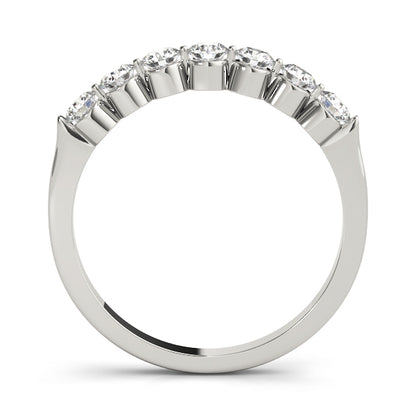 Round Lab Grown 7 Stone Diamond Engagement Ring Gift for Her, D Color VVS Clarity