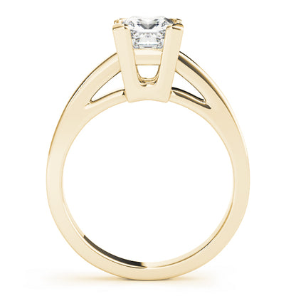 Princess Cut Diamond Solitaire V-Split Engagement Ring.