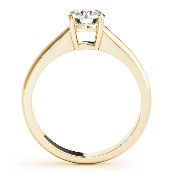 IGI Lab-Grown D/VVS Diamond Round Cut Solitaire Engagement Ring Modern Cathedral Setting