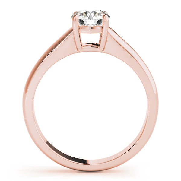 IGI Lab-Grown D/VVS Diamond Round Cut Solitaire Engagement Ring Modern Cathedral Setting