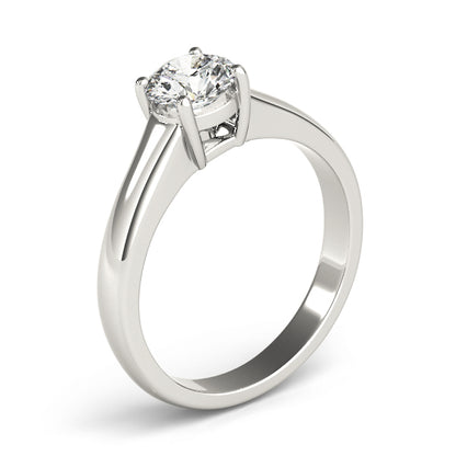IGI Lab-Grown D/VVS Diamond Round Cut Solitaire Engagement Ring Modern Cathedral Setting