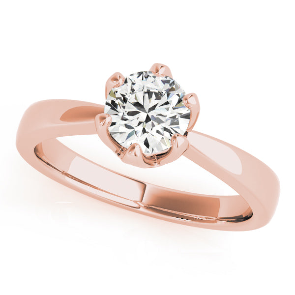 IGI Lab-Grown Round Cut Diamond Solitaire 6-Prong Engagement Ring Gift for Her.