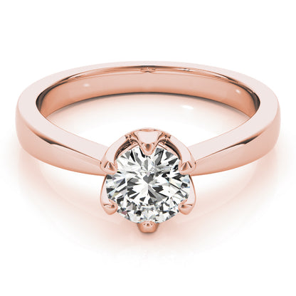 IGI Lab-Grown Round Cut Diamond Solitaire 6-Prong Engagement Ring Gift for Her.
