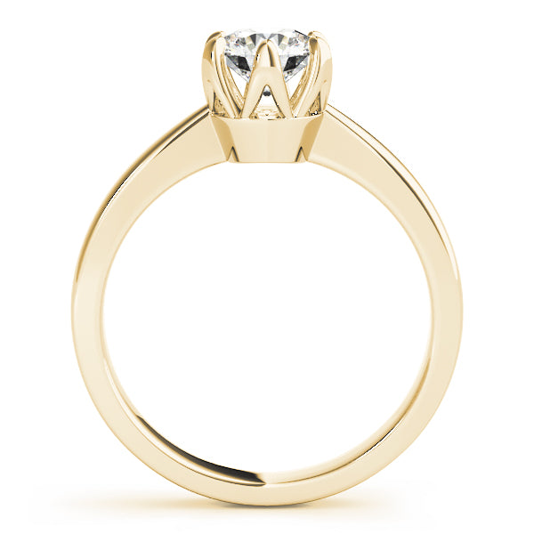 IGI Lab-Grown Round Cut Diamond Solitaire 6-Prong Engagement Ring Gift for Her.