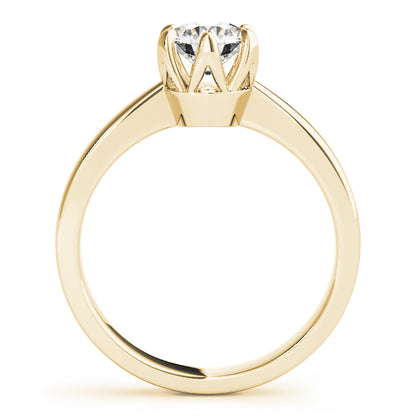 IGI Lab-Grown Round Cut Diamond Solitaire 6-Prong Engagement Ring Gift for Her.