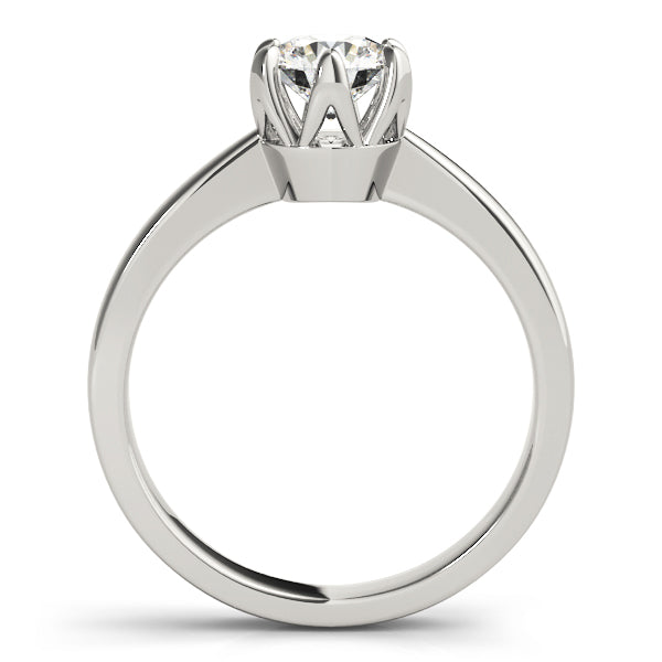 IGI Lab-Grown Round Cut Diamond Solitaire 6-Prong Engagement Ring Gift for Her.