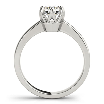IGI Lab-Grown Round Cut Diamond Solitaire 6-Prong Engagement Ring Gift for Her.
