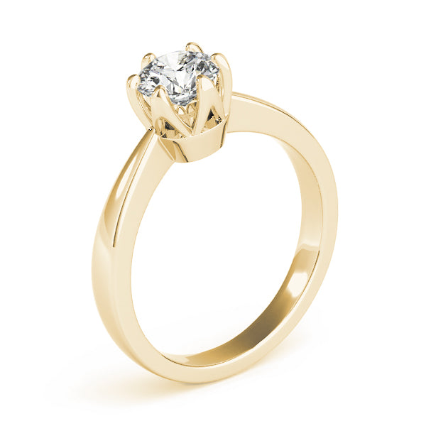 IGI Lab-Grown Round Cut Diamond Solitaire 6-Prong Engagement Ring Gift for Her.