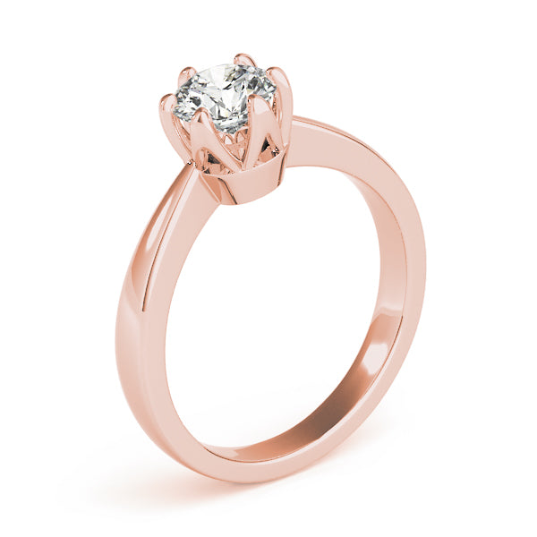 IGI Lab-Grown Round Cut Diamond Solitaire 6-Prong Engagement Ring Gift for Her.