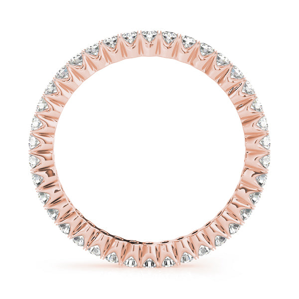 Lab-Grown Round Cut Diamond Claw Set Full Eternity Wedding Ring.