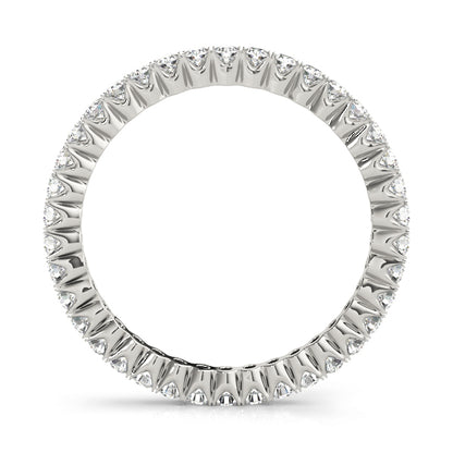 Lab-Grown Round Cut Diamond Claw Set Full Eternity Wedding Ring.