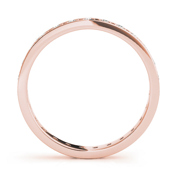 0.50-3.00ct Lab-Grown Round Cut D/VVS Diamond Pave Set Full Eternity Wedding Ring.