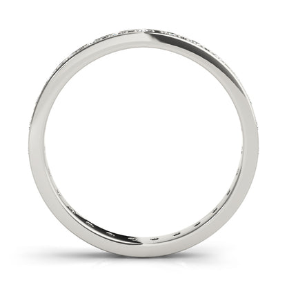 0.50-3.00ct Lab-Grown Round Cut D/VVS Diamond Pave Set Full Eternity Wedding Ring.