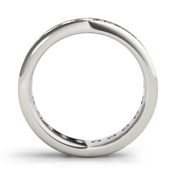 IGI Lab-Grown Round Cut Diamond Eternity Wedding Band.