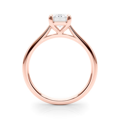 Lab-Grown D-VVS Emerald Cut Diamond 4-Prong Solitaire Engagement Ring