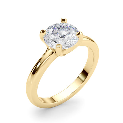 0.50ct Solitaire Round Lab Grown Diamond White Gold Prong Set Engagement Ring